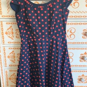 Cotton polka dot dress (handmade)